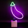 Decorative objects - Neon 'Eggplant' Sign - LOCOMOCEAN