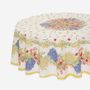 Table linen - Centered Round Tablecloth - Rose & Lavande - TISSUS TOSELLI