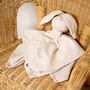 Linge de lit enfant - Doudou Lapin en gaze de coton : une douceur exceptionnelle fait à la main - SEVIRA KIDS