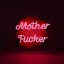 Decorative objects - 'Mother F*cker' Large Glass Neon Sign - LOCOMOCEAN