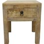 Night tables - Natural side table with drawer - PAGODA INTERNATIONAL
