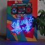 Paintings - 'We Like to Party' Wall Artwork - LED Neon - LOCOMOCEAN