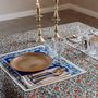 Linge de table textile - RANI SET DE TABLE BLEU NUIT - JAMINI BY USHA BORA