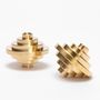 Christmas table settings - Folies 1926 brass candle holder - MAISON PECHAVY