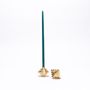 Christmas table settings - Folies 1926 brass candle holder - MAISON PECHAVY