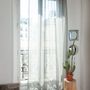 Curtains and window coverings - Brise Voil 140X280 Cm Gris - EN FIL D'INDIENNE...