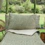 Fabric cushions - Lierre Cushion Cover 50X75 Cm Lierre Paon - EN FIL D'INDIENNE...