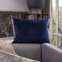 Coussins textile - MEDICIS coussin 40x55cm housse MEDICIS MARINE - EN FIL D'INDIENNE...