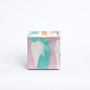 Candles - TIE&DYE CONCRETE CUBE CANDLE - VEGETABLE WAX AND THE SCENT OF GRASS. - JUNNY