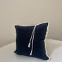 Fabric cushions - Decorative cushion Lizette Marine - SERRA ANTWERP