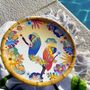 Formal plates - Bahia Parrot Collection Melamine Tableware - LES JARDINS DE LA COMTESSE