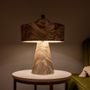 Desk lamps - Seville Marbled Ceramic Mid-Century Modern Table Lamp - MULLAN LIGHTING