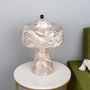 Desk lamps - Seville Marbled Ceramic Mid-Century Modern Table Lamp - MULLAN LIGHTING
