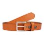 Leather goods - Camel leather belt with interchangeable buckle - VERTICAL L ACCESSOIRE