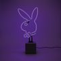 Decorative objects - Playboy Glass Neon Sign (Concrete base) - Bunny - Purple - LOCOMOCEAN