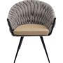 Fauteuils - Chaise a. acc. Knot Tweed - KARE DESIGN