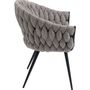 Fauteuils - Chaise a. acc. Knot Tweed - KARE DESIGN