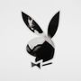 Other wall decoration - Playboy LED Wall Mounted Sign - B&W Bunny - LOCOMOCEAN