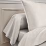 Bed linens - Première Gris Percale Pearl - Cotton Percale Bedding Set - ESSIX