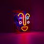 Decorative objects - Acrylic Box Neon - Memphis Face - LOCOMOCEAN