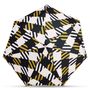 Apparel - Compact umbrella Black and Yellow Oversize Gingham print - Gordon - ANATOLE