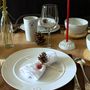 Assiettes de réception - VICTORIA assiette en porcelaine blanche de LIMOGES - REMINISCENCE HOME
