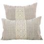 Fabric cushions - Cushion Cover: Kudzu Vines & Flowers - NIKONE HANDCRAFT, LAOS