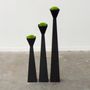 Jardinières - Poetic, Trio de sculptures en ardoise naturelle, Hauteur 52,72, 92 cm - LE TRÈFLE BLEU