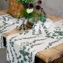 Linge de table textile - Lierre ǀ  Chemin de table en 100% lin lavé - LINOROOM 100% LINEN TEXTILES