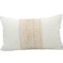 Fabric cushions - Cushion Cover - Cotton & Vine | Nagas & Flowers Pattern | Size 30x50Cm - NIKONE HANDCRAFT, LAOS