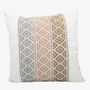 Fabric cushions - Cotton Cushion Cover | Cotton Summer Flower Pattern | Size: 50 x 50cm - NIKONE HANDCRAFT, LAOS