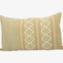 Fabric cushions - Cushion cover - Cotton | Cotton flower and diamond patterns | Size: 30 x 50 cm - NIKONE HANDCRAFT, LAOS