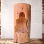 Lounge chairs for hospitalities & contracts - THIRD EYE (Sequoia) - Wood carving - PRESENCE ART & DESIGN