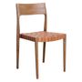 Chairs - Freya dining chair natural + black leather - RAW MATERIALS