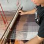 Throw blankets - Gradient Brown Ikat Cotton Throw - TAI BAAN CRAFTS