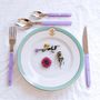 Flatware - 4 pieces cutlery set - Bistrot Pastel lilac - SABRE PARIS