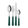 Ménagères - Set de 4 couverts de table - Pop, Vert - SABRE PARIS