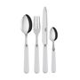 Ménagères - Set de 4 couverts de table - Pop, Blanc - SABRE PARIS