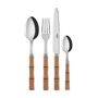 Flatware - 4 pieces cutlery set - Bamboo Light press wood - SABRE PARIS