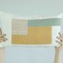 Fabric cushions - Patchwork LL cotton cushion cover: Honey Lemon (30cm x 50cm) / Wild florist (50cm x 50cm) - TAI BAAN CRAFTS
