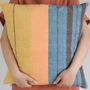Fabric cushions - Beach Day Striped Cotton Cushion Cover - TAI BAAN CRAFTS