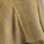 Throw blankets - Retro Turmeric Striped Cotton Throw - TAI BAAN CRAFTS