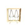 Objets de décoration - Coeur/cadre en bois avec verre suspendu - HENDRIKS DECO BV