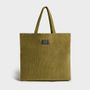 Accessoires de voyage - Totebag Olive en velours côtelé ♻️ - WOUF