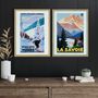 Affiches - Décoration murale. Sports d'hiver dans les Vosges & La Savoie - ABLO BLOMMAERT