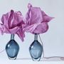 Art glass - Twin lamps anthracite - MARINA BLANCA