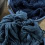 Foulards et écharpes - Foulard étroit en coton bleu indigo - TAI BAAN CRAFTS
