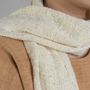 Foulards et écharpes - Foulard en coton étroit blanc cassé - TAI BAAN CRAFTS