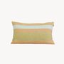 Fabric cushions - Fading Salmon Striped Cotton Cushion Cover - TAI BAAN CRAFTS