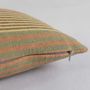 Fabric cushions - Retro Honey Striped Cotton Cushion Cover - TAI BAAN CRAFTS